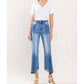 Flying Monkey - Super High Rise Seamed Contrast Panel Straight Jeans