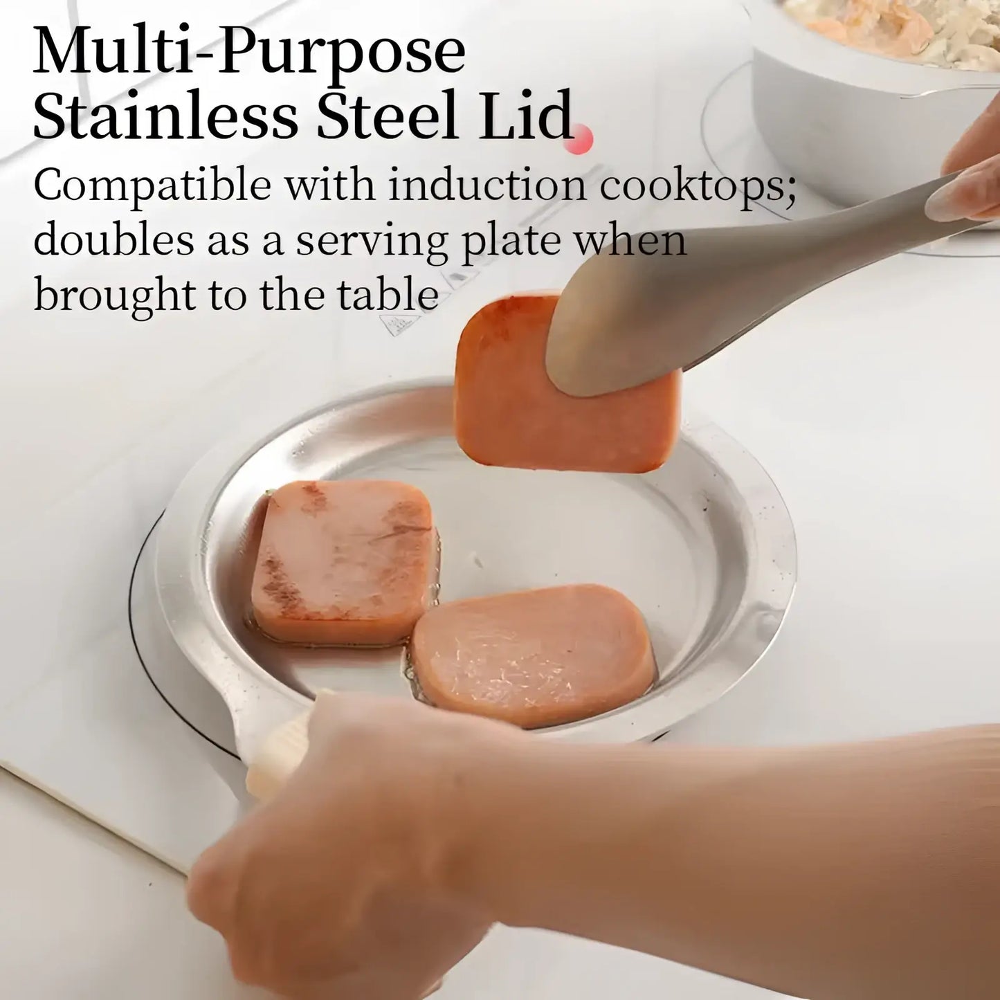 304 Stainless Steel Cookware Set with Tri-ply Lids