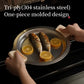304 Stainless Steel Cookware Set with Tri-ply Lids