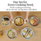 304 Stainless Steel Cookware Set with Tri-ply Lids