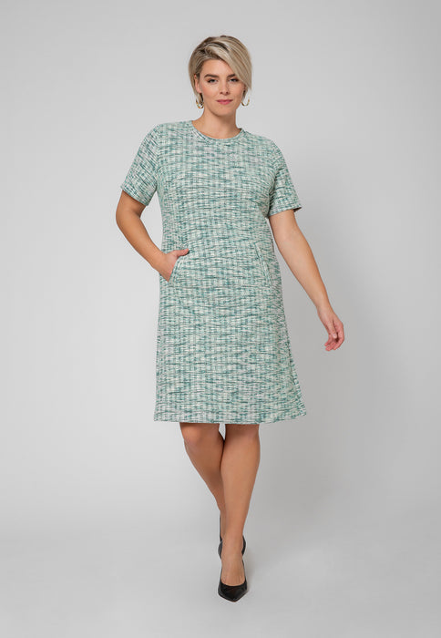 Leota Women's Maddie Dress Green Multi (Curve)