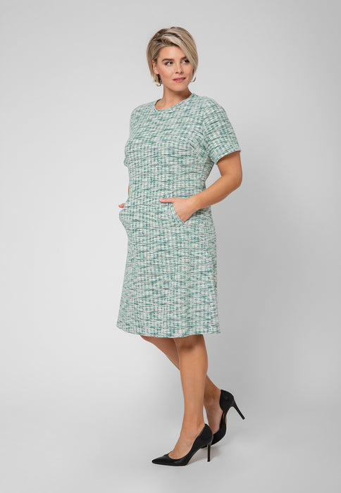 Leota Women's Maddie Dress Green Multi (Curve)