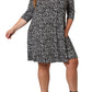Leota Women's Melanie Swing Dress Black Size 2X