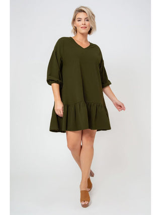 Leota Women's Luna Dress Green Size 3X