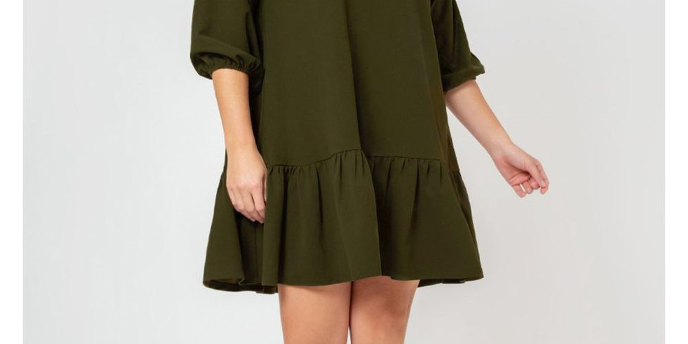 Leota Women's Luna Dress Green Size 3X