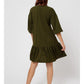 Leota Women's Solid Kalamata Lord & Taylor Luna Dress Green Size 1X