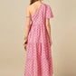 English Factory - Floral One Shoulder Maxi Dress