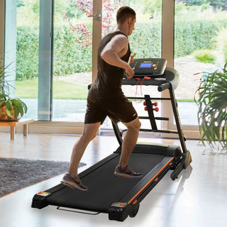 Ksports 16.5 In Wide Foldable Home Treadmill w/ Bluetooth & Fitness Tracking App