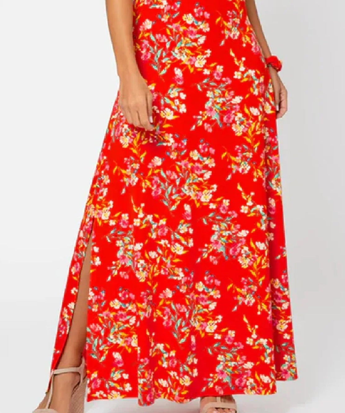 Leota Women's Cameron Floral Maxi Dress Pink Size 3X