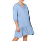 Leota Women's Luna Embroidered Shirtdress Blue