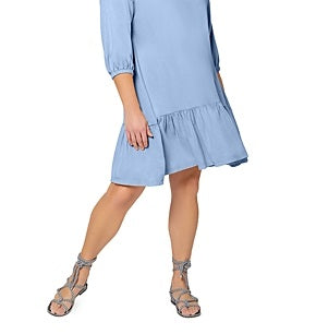 Leota Women's Luna Embroidered Shirtdress Blue