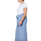 Leota Women's Lupita Culottes Dress in Chambray Blue 3X Lord & Taylor Blue Size 3XL