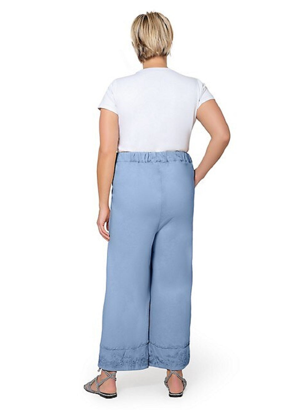 Leota Women's Chambray Lord & Taylor Lupita Culottes Dress Blue