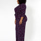 Leota Women's Leia V-Neck Jumpsuit (Curve) Purple Size 3X