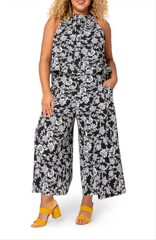 Leota Women's Skyler Floral Jumpsuit Black