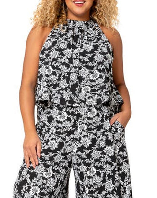 Leota Women's Skyler Floral Jumpsuit Black