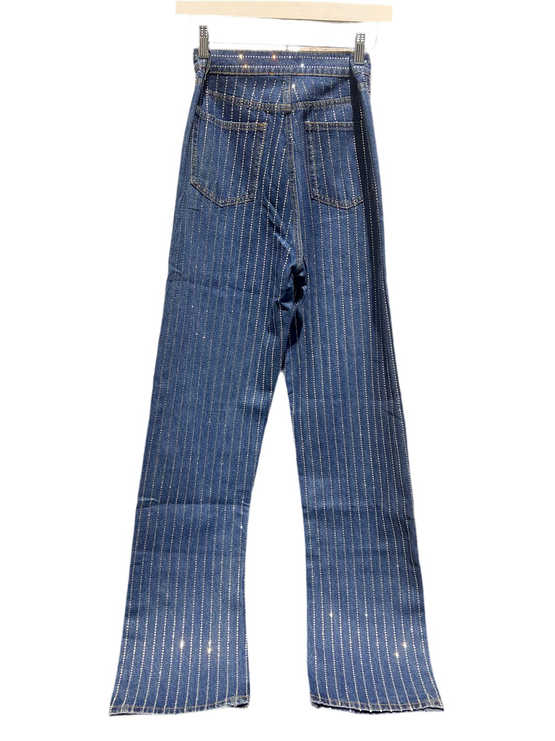 Beulahstyle - Women's Rhinestone Denim Jeans