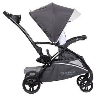 Baby Trend Sit N' Stand 5 in 1 Shopper Stroller with Canopy and Basket, Magnolia