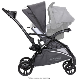 Baby Trend Sit N' Stand 5 in 1 Shopper Stroller with Canopy and Basket, Magnolia