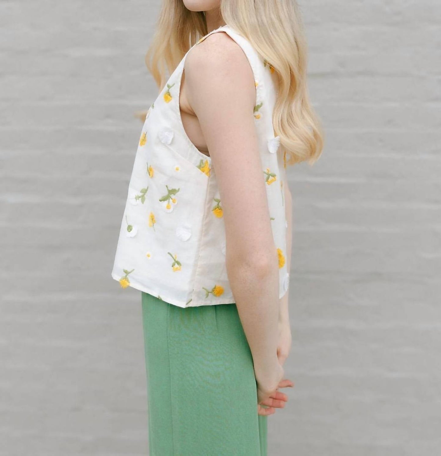 By Together - Lilly Embroidered Floral Blouse