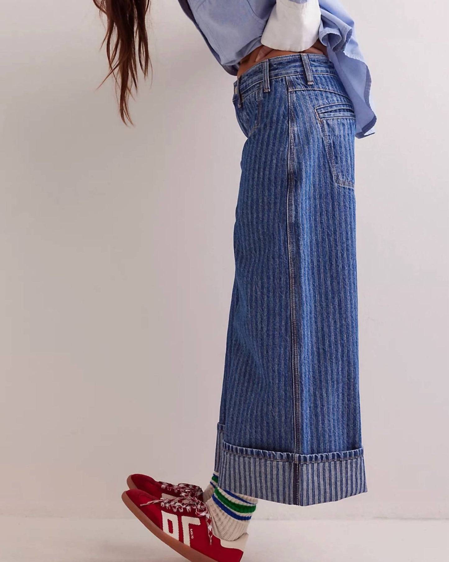 Free People - Brette Cropped Wide Leg Jeans