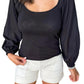 Self Contrast - Vivian Square Neck Tee