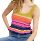 Entro - Vale Colorful Crochet Knit Tank