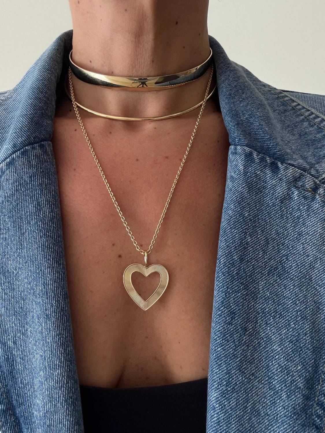 Eklexic - Women's Hannah Open Heart Pendant