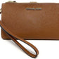 Michael Kors - Women's Jet Set Travel large Double Zip Wristlet Wallet Saffiano Leather