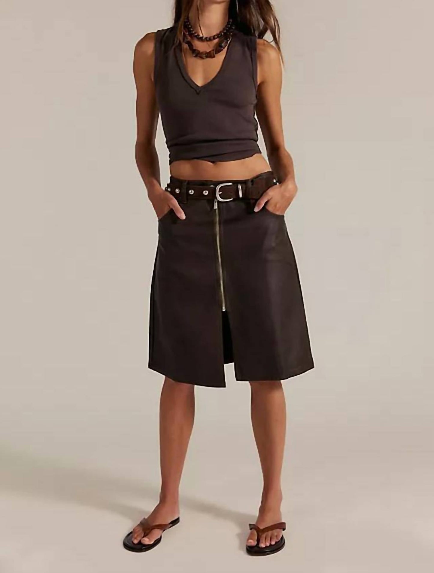 Free People - Sycamore Vegan Midi Skirt