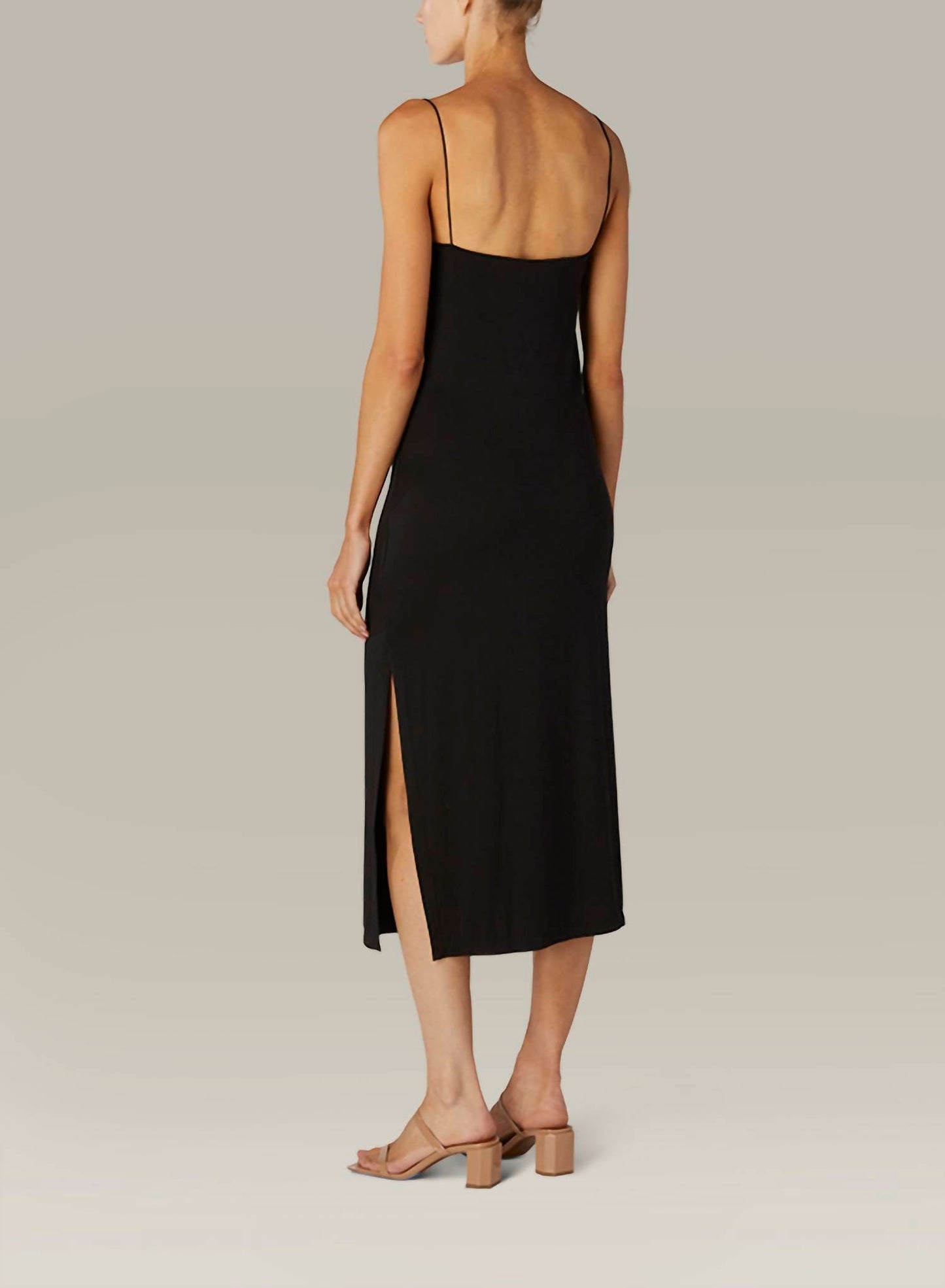 Enza Costa - ITALIAN VISCOSE STRAPPY SIDE SLIT DRESS