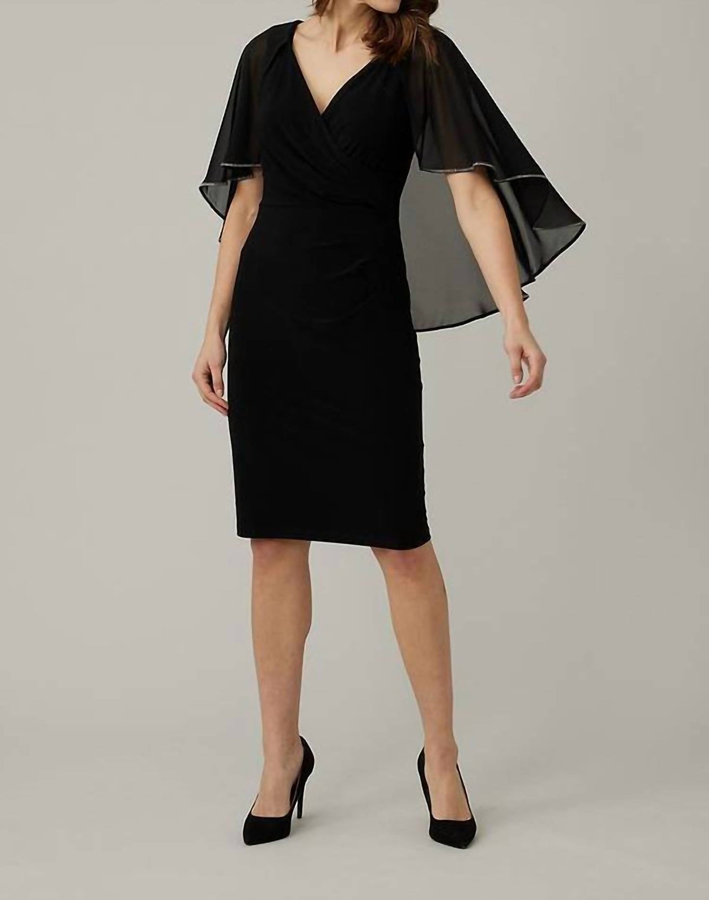 Joseph Ribkoff - Chiffon Cape Dress