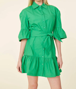 Dolce Cabo - Poplin Ruffle Detail Dress