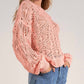 Elan - Crochet Boat Neck Sweater