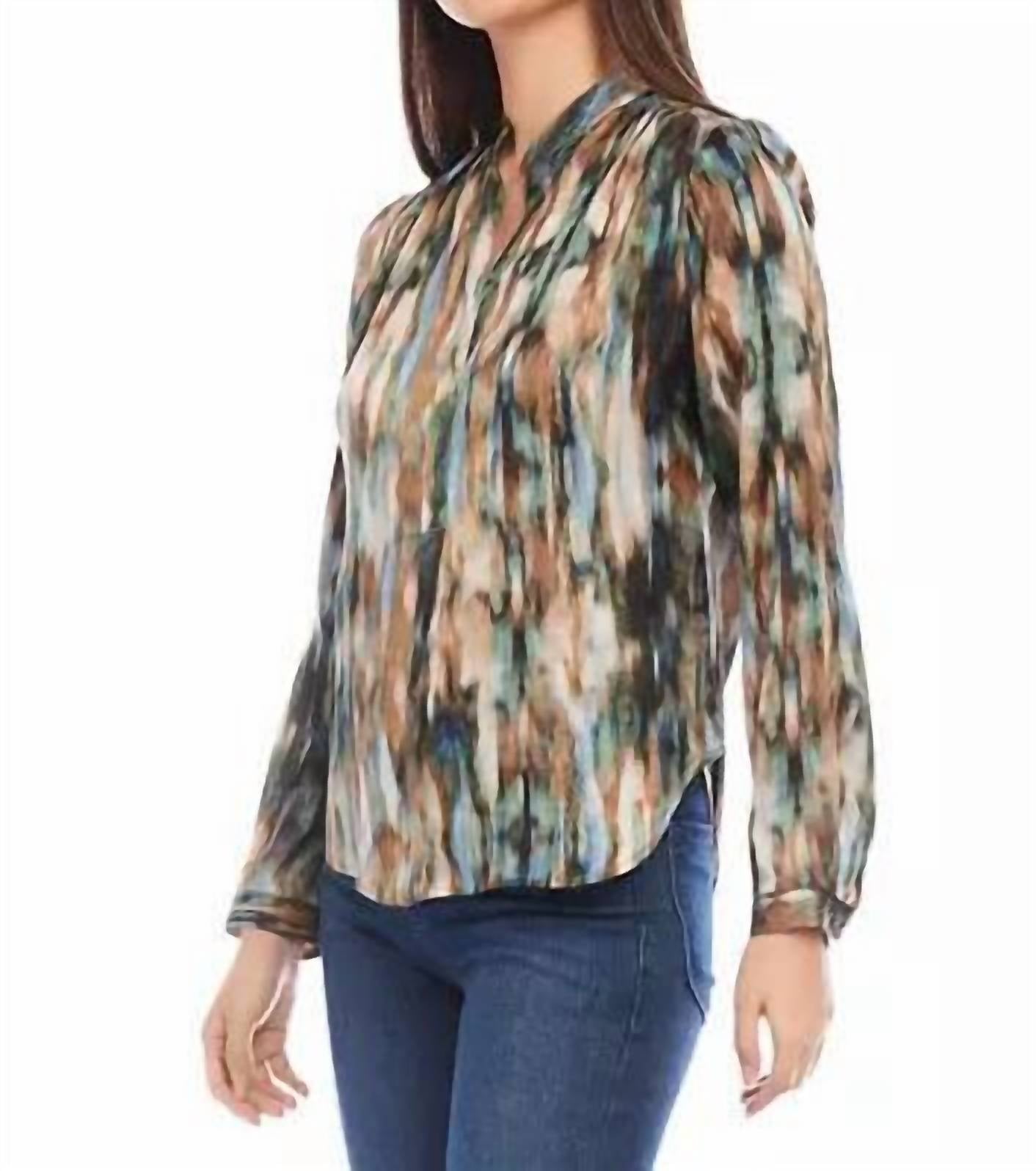 Karen Kane - Long Sleeve Placket Top