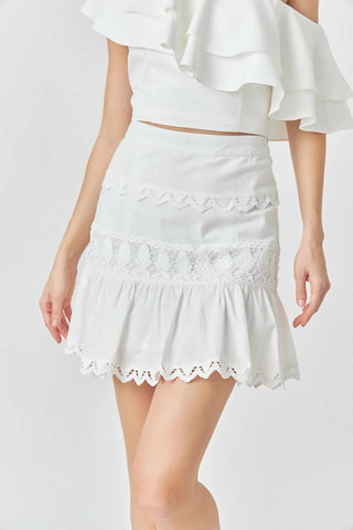 Endless Rose - Trim Detail Mini Skirt