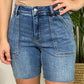 Judy Blue - Bermuda Back Flap Pockets Shorts