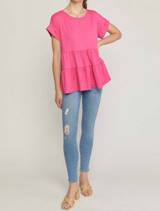 Entro - Short Sleeve Tiered Tunic