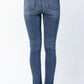 Judy Blue - Hi Waist Fray Slit Straight Leg Jeans