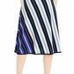 J.Crew - Diagonal Stripe Merino Wool Midi A Line Skirt