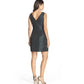 Aidan Mattox - Metallic Jacquard Short Sheath Dress