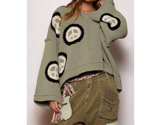 Pol - Oversized Peace Sweater