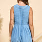 Veveret - Flirty Denim Pleated Romper