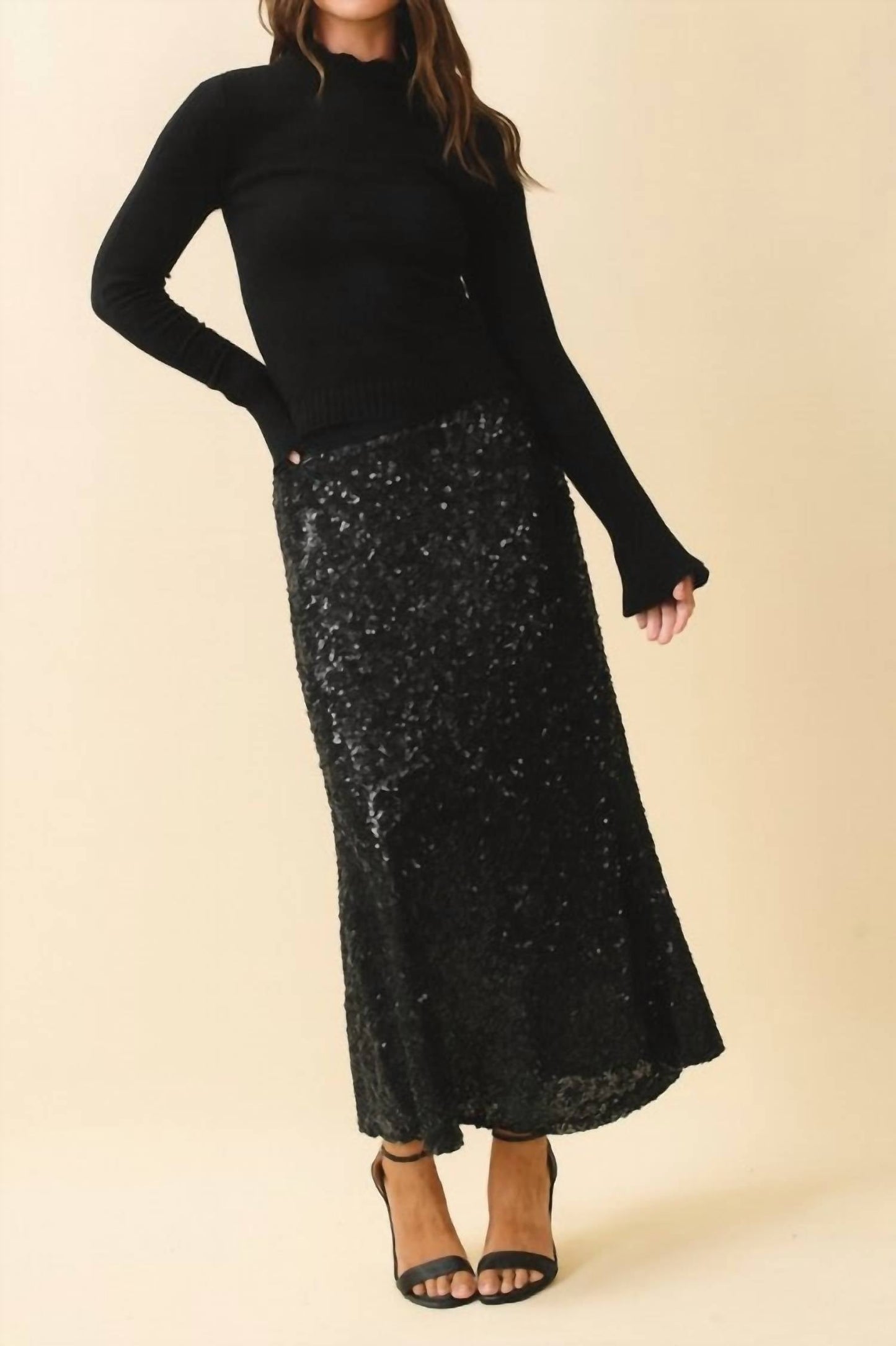 Aemi + Co - Sequins Maxi Skirt