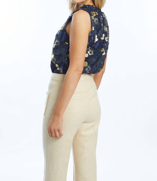 Caballero - Lys Beaded Mesh Floral Top