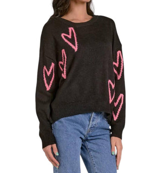 Elan - Heart Crewneck Sweater