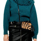 Topshop - Rock It Fringe Turtleneck Cropped Sweater