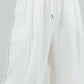 Whiteroom+Cactus - Wide Drawstring Fringe Pants