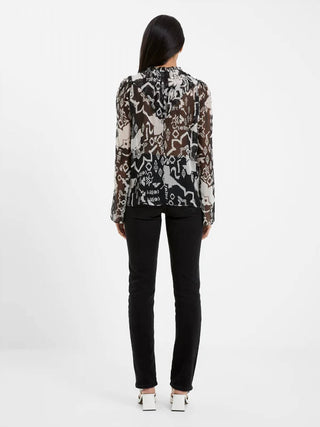 French Connection - Deon Hallie High Neck Popover Blouse
