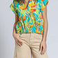 Apny - Women's Printed Wrap Blouse